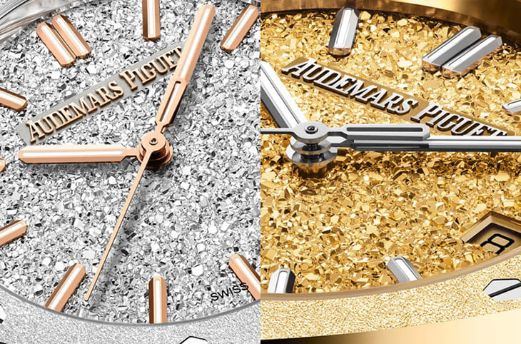 愛彼皇家橡樹系列再添新作:霜金自動表的璀璨工藝-復(fù)刻表