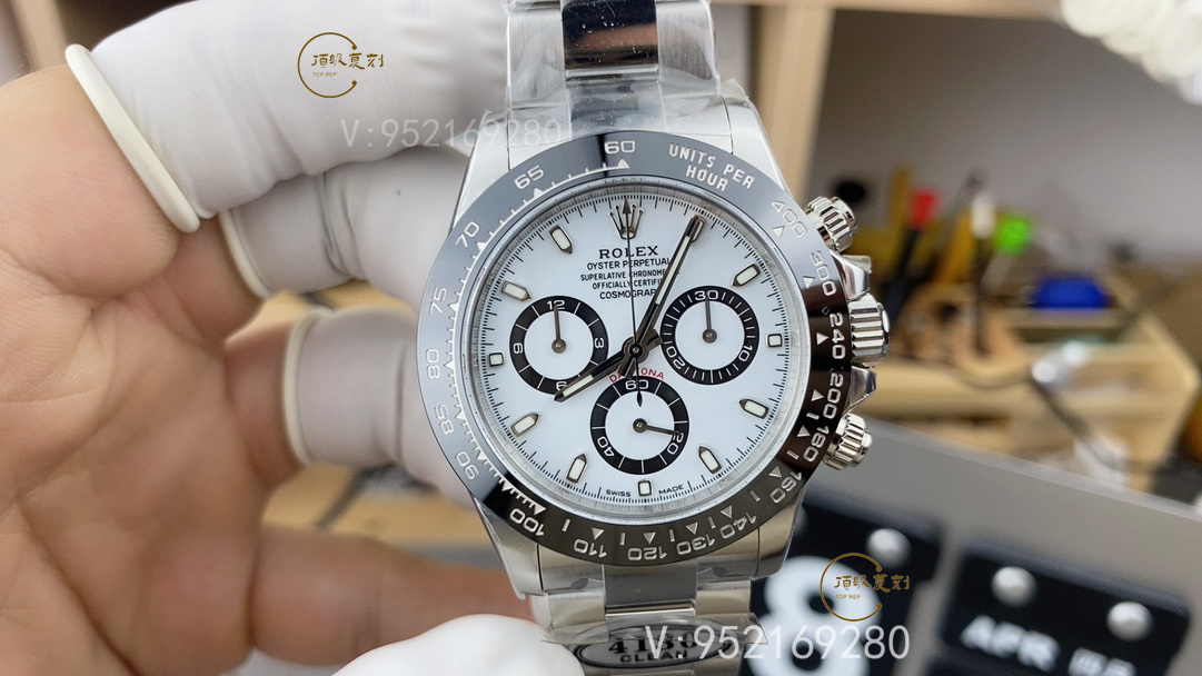 怎么快速分辨真假C廠Clean廠勞力士4130熊貓迪手表-復刻表