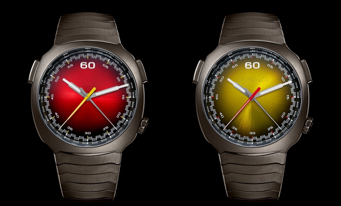 紅黃雙杰,競速新章|H. MOSER & CIE.推出Streamliner自動飛返計時秒表Alpine限量版-復刻表