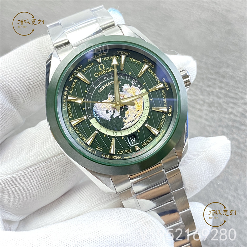 VS廠歐米茄海馬150m系列墨綠世界時復刻表:深度測評與細節解析-復刻表