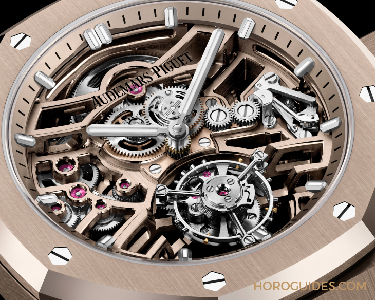 愛彼皇家橡樹系列新篇章:沙金材質陀飛輪鏤空腕表的奢華演繹-復刻表